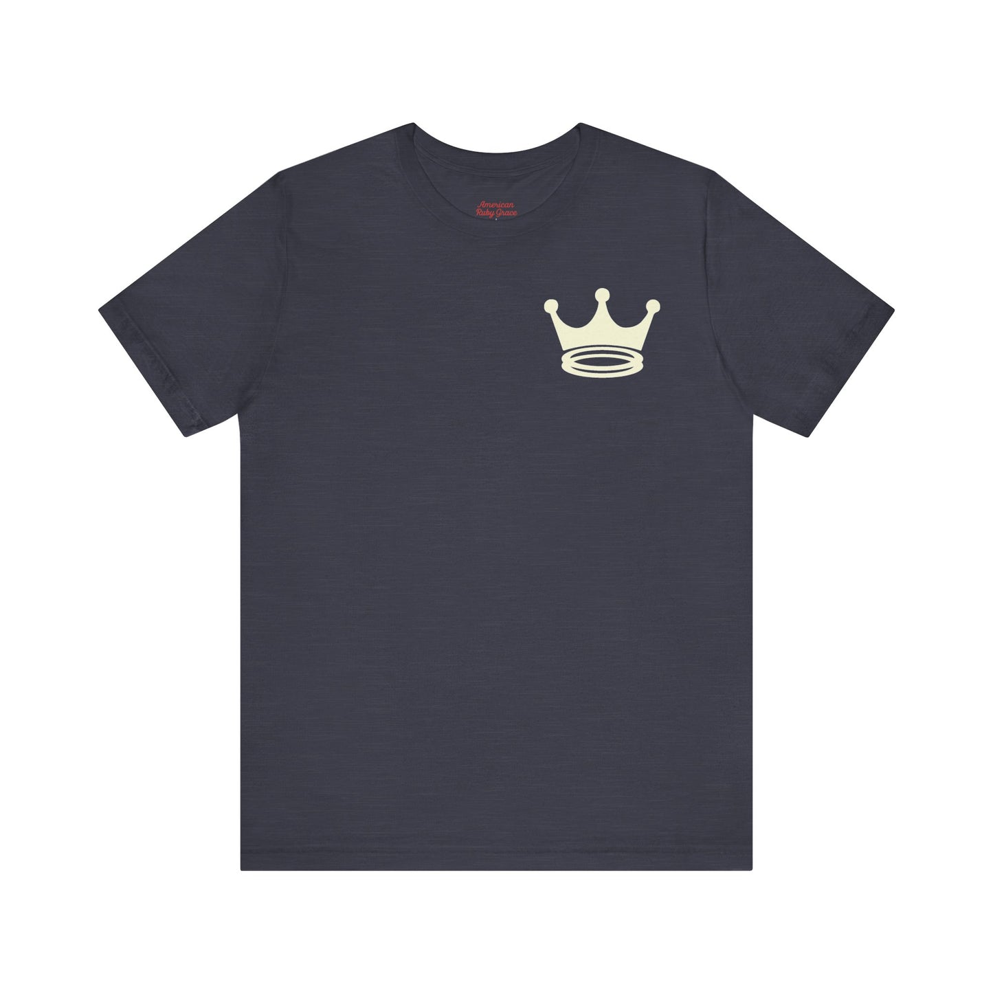 Signature Everyday Tee (Antique Ivory + Heather Navy)