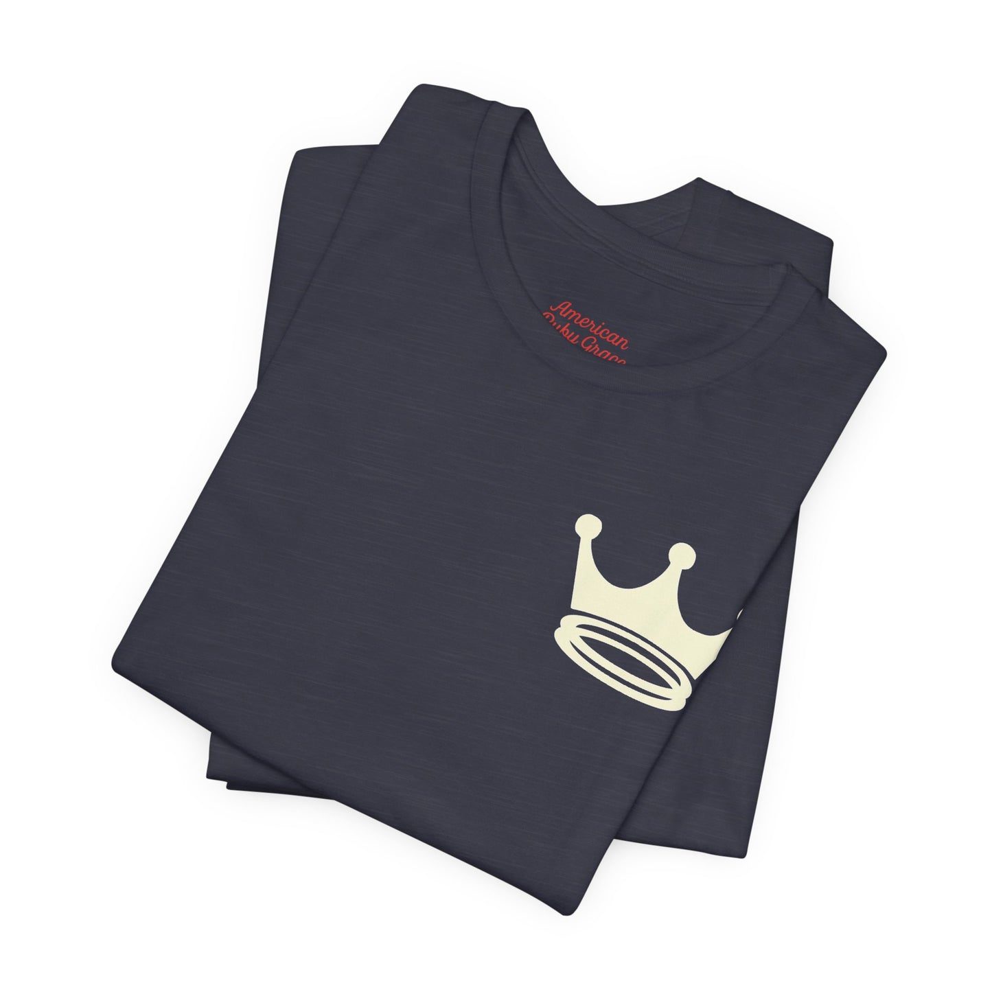 Signature Everyday Tee (Antique Ivory + Heather Navy)