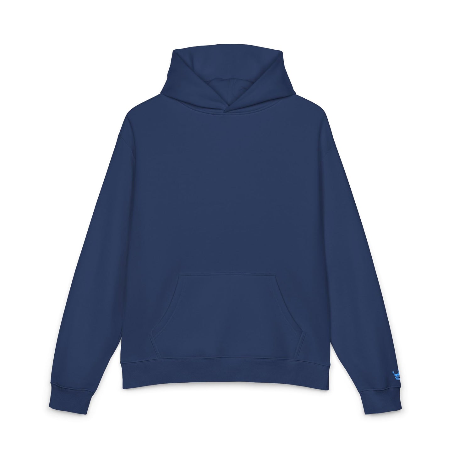 Essentials Embroidered Hoodie (Navy + Baby Blue)