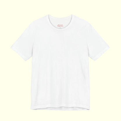 White t-shirt on a white background