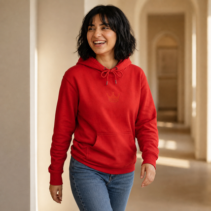 Essentials Embroidered Hoodie (Cameo Red)