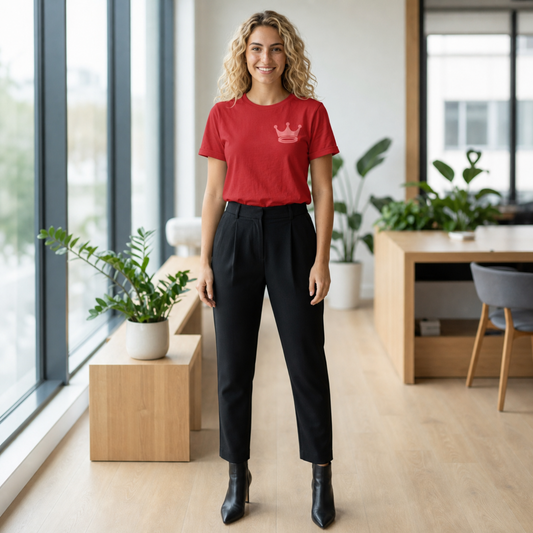 Signature Everyday Tee (Cameo Red + Red)