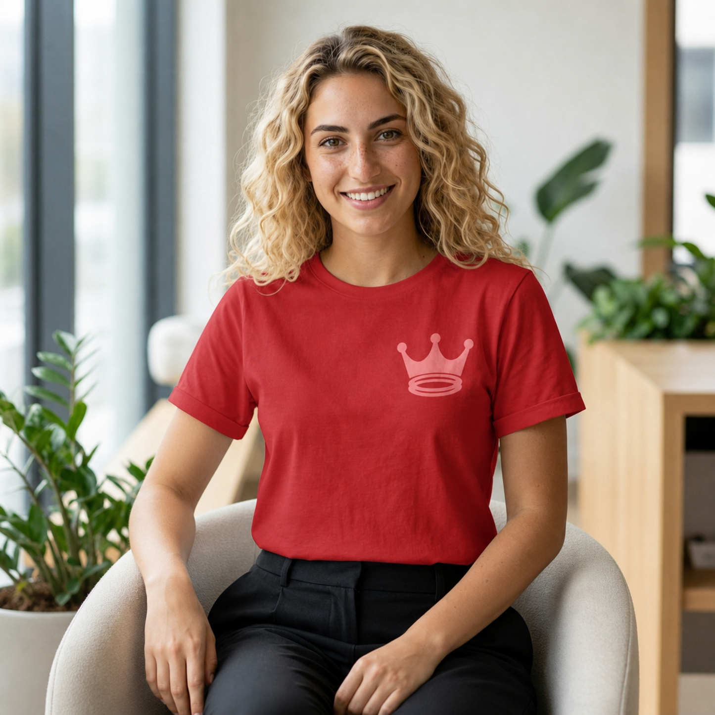 Signature Everyday Tee (Cameo Red + Red)