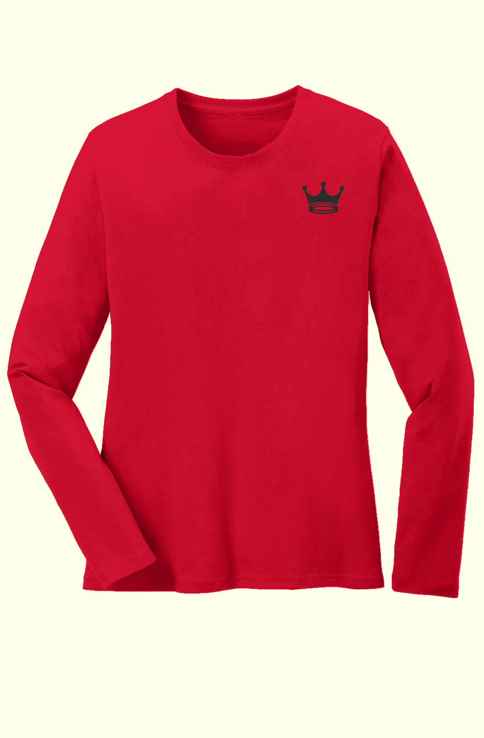 EmbrLong Sleeve Core Cotton Tee