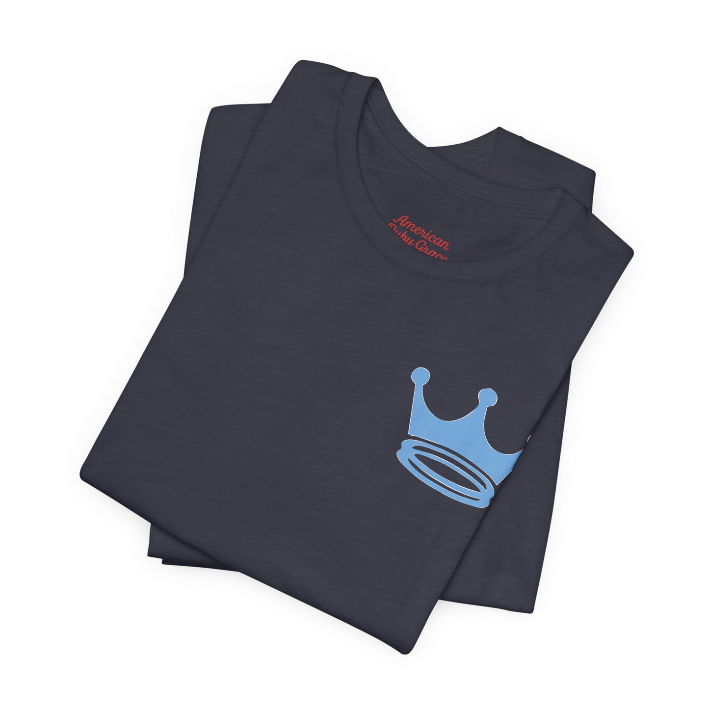 Signature Everyday Tee (Baby Blue + Heather Navy)