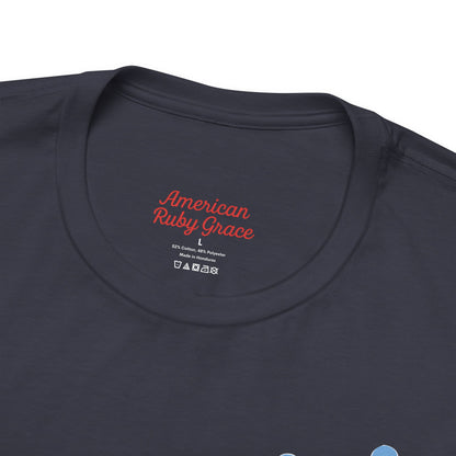 Signature Everyday Tee (Baby Blue + Heather Navy)